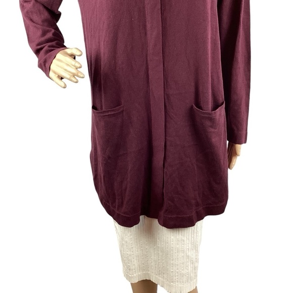 J. Jill Long Line Cardigan Size M Purple - Picture 3 of 7